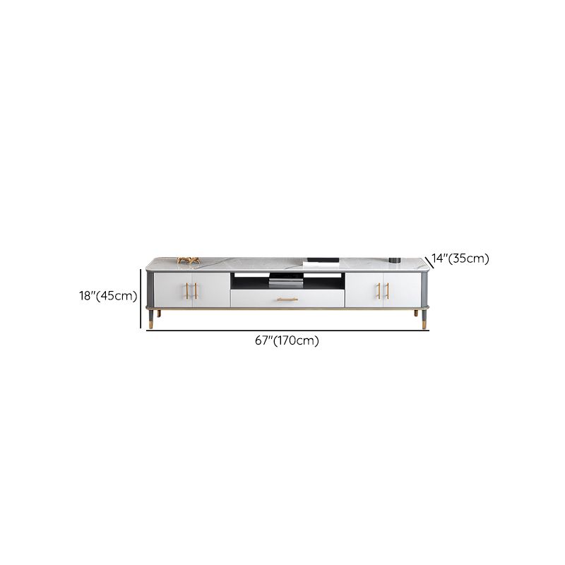 Glam Open Shelving Media Console Stone TV Stand with Drawers Clearhalo 'furn' 'furn_tv_stands_entertainment_centers' 'Furniture' 'Living Room Furniture' 'TV Stands & Entertainment Centers' 'TV Stands & Media Storage Furniture' 'tv_stands_entertainment_centers' 1200x1200_9dda51b3-0ce2-4b9b-b60a-2ff7f9432f6a