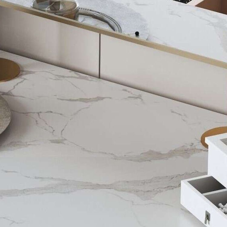 31.9 "H Zwei Schubladen Eitelkeit Spiegelte Tischverkesseltisch in Beige