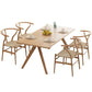 Pine Solid Wood Dining Table Rectangle Dining Table in Natural