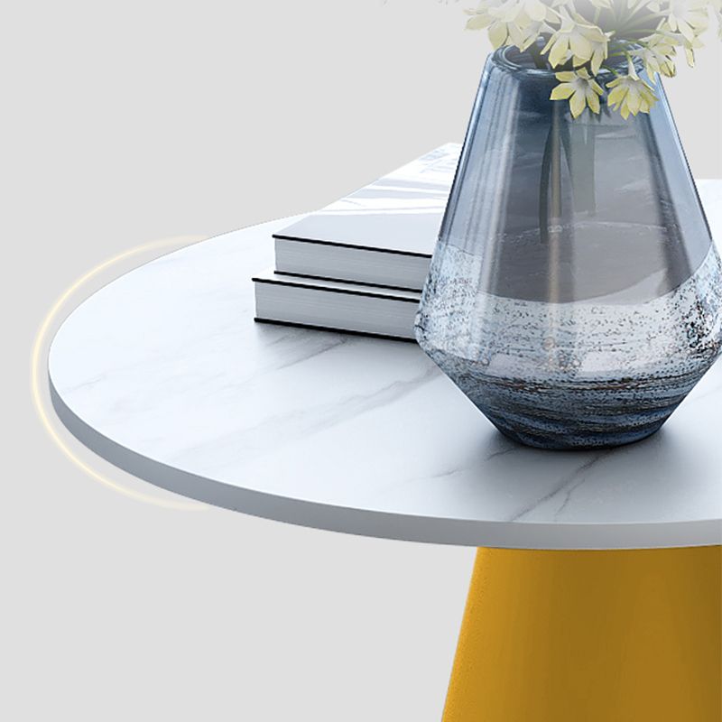 22" Tall Round Slate Top End Table Modern Metal Pedestal Table Clearhalo 'Coffee & Accent Tables' 'End & Side Tables' 'end_side_tables' 'furn' 'furn_end_side_tables' 'Furniture' 'Living Room Furniture' 1200x1200_9ddc4c44-6bbf-4caf-8334-43f1ac2a7a79
