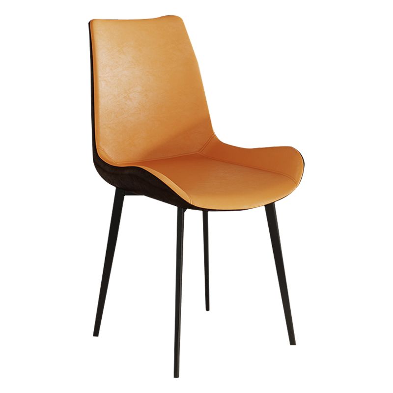 Contemporary Kitchen Chairs Armless Side Chair with Metal Legs Clearhalo ' kitchen&dining_furn' 'Dining Chairs' 'Dining Tables & Seating' 'dining_chair' 'furn' 'furn_dining_chair' 'Furniture' 'furniture_dining_chair' 'Kitchen & Dining Furniture' 'kitchen' 1200x1200_9ddf0a48-7ab7-4993-ba5c-f36434111a23