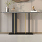 Modern Stone Console Tabla 1 Estante de 31.5 "Mesa al final de la altura para Hall