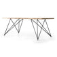 Traditional Luxury Rectangle Dining Room Table Solid Wood Table with 4 Metal Legs Clearhalo ' dining_table' 'Dining Tables & Seating' 'Dining Tables' 'Furniture' 'furniture_dining_table' 'Kitchen & Dining Furniture' 'kitchen&dining_furn' 'kitchen' 'kitchen_dining_table' 1200x1200_9de28056-444d-4fa9-96c6-f8130846d569