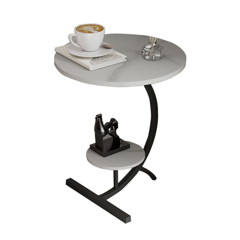 End Table with Storage and Shelf Modernist Slate Abstract Side Table Clearhalo 'Coffee & Accent Tables' 'End & Side Tables' 'end_side_tables' 'furn' 'furn_end_side_tables' 'Furniture' 'Living Room Furniture' 1200x1200_9de4ead6-6eeb-4a18-8fb5-b949971959c8