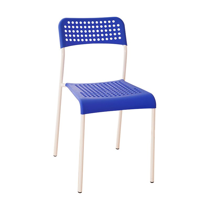 Contemporary Metal Dining Room Chairs Plastic Open Back Dining Side Armless Chair Clearhalo ' kitchen&dining_furn' 'Dining Chairs' 'Dining Tables & Seating' 'dining_chair' 'furn' 'furn_dining_chair' 'Furniture' 'furniture_dining_chair' 'Kitchen & Dining Furniture' 'kitchen' 1200x1200_9de7c9f7-870f-49c5-98dd-2865885c4a7d