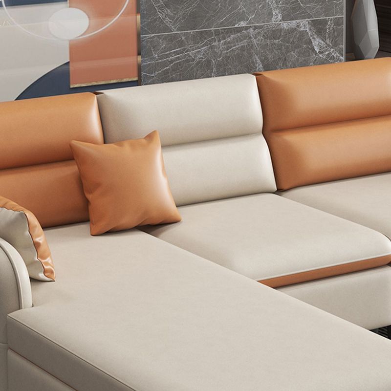 102.36" D x 62.99" W x 29.53" H Fabric Left Orientation Sofa with Storage Clearhalo 'furn' 'furn_sectionals' 'Furniture' 'furniture_sectionals' 'kitchen' 'kitchen_sectionals' 'Living Room Furniture' 'Sectionals' 1200x1200_9de823f4-1732-4235-8f1e-efa7c08f95f5