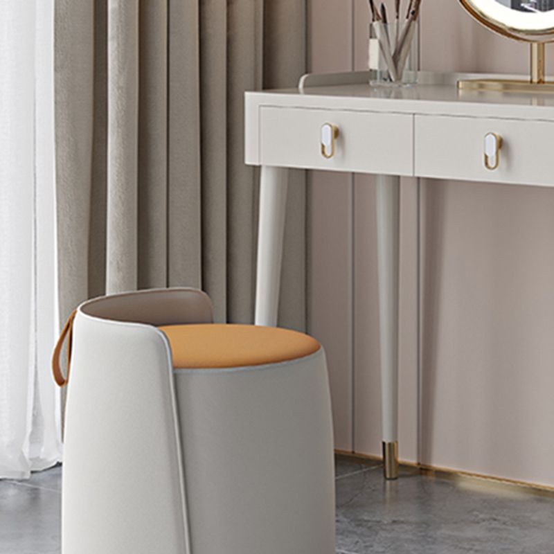 Contemporary Makeup Vanity Set Wood Dressing Table with Drawer