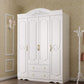 White Colour Wooden Wardrobe 2-Drawer Soft Close Door Wardrobe Closet Clearhalo 'Armoires & Wardrobes' 'armoires_wardrobes' 'Bedroom Furniture' 'furn' 'furn_armoires_wardrobes' 'Furniture' 1200x1200_9dec6d84-8a79-4f36-8282-fdb2a5ea6b1e