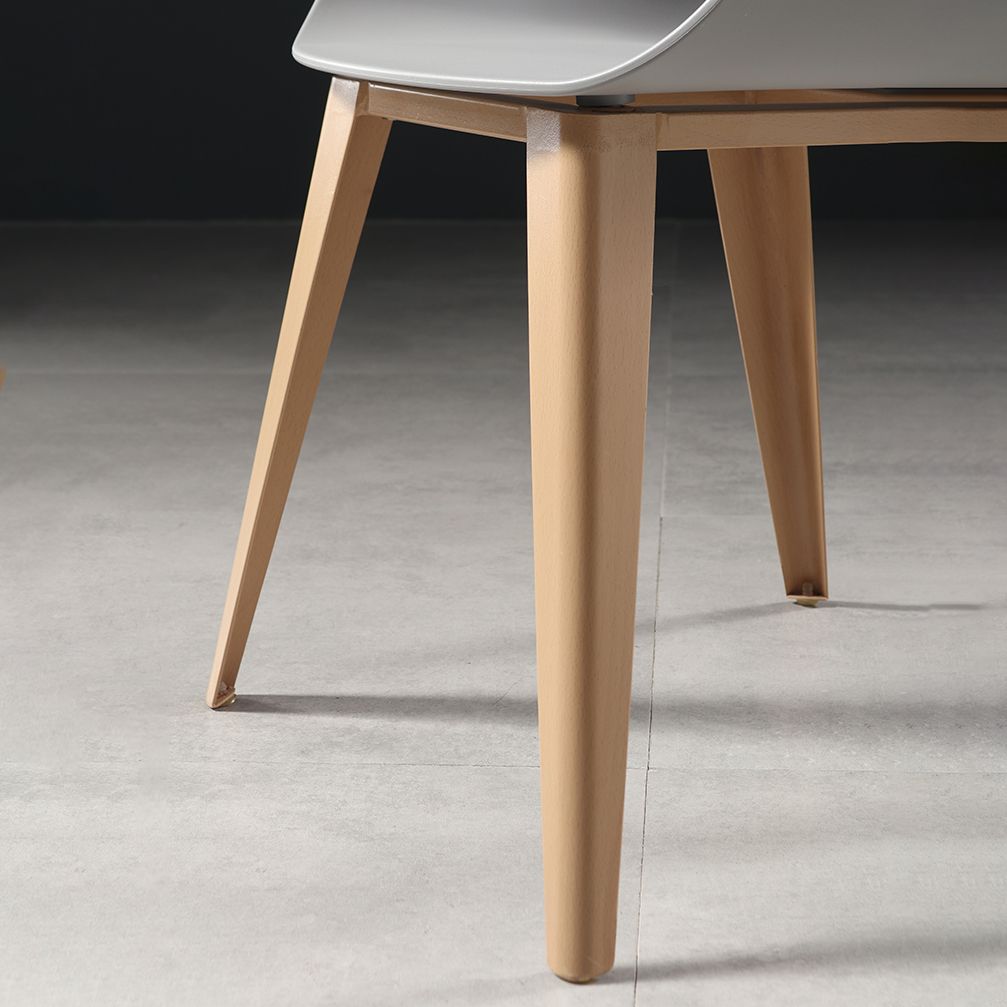 Modern Chair Open Back Dining Arm Chairs with Metal Legs for Kitchen Clearhalo ' kitchen&dining_furn' 'Dining Chairs' 'Dining Tables & Seating' 'dining_chair' 'furn' 'furn_dining_chair' 'Furniture' 'furniture_dining_chair' 'Kitchen & Dining Furniture' 'kitchen' 1200x1200_9dece746-d82e-4b72-a4a1-04f823640241