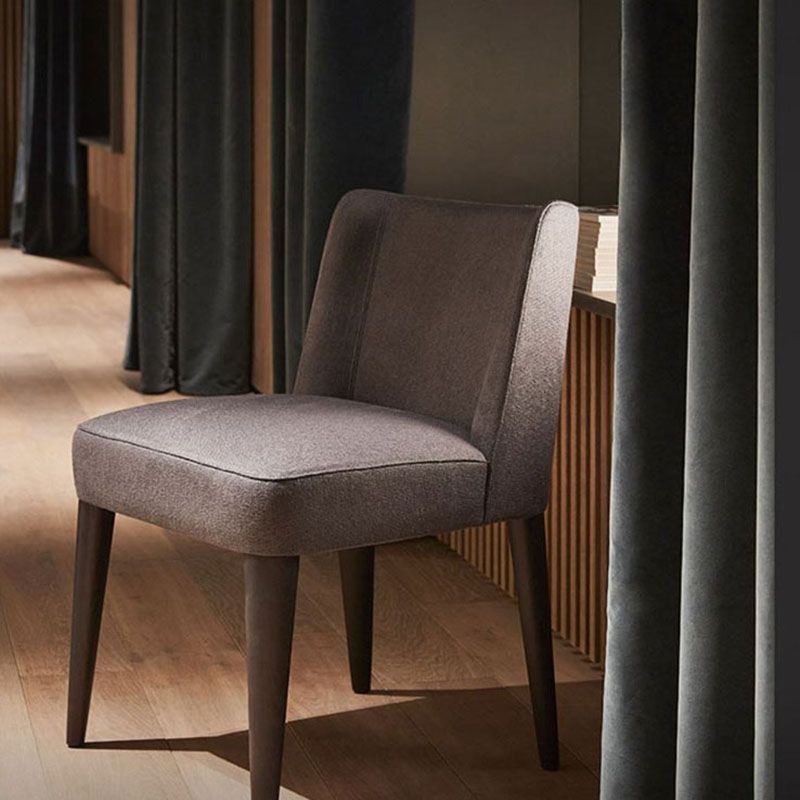 Modern Chairs Dining Armless Chair with Wooden Legs for Kitchen Clearhalo ' kitchen&dining_furn' 'Dining Chairs' 'Dining Tables & Seating' 'dining_chair' 'Furniture' 'furniture_dining_chair' 'Kitchen & Dining Furniture' 'kitchen' 1200x1200_9dee19a7-4b82-436d-bb46-3361a74af3cf