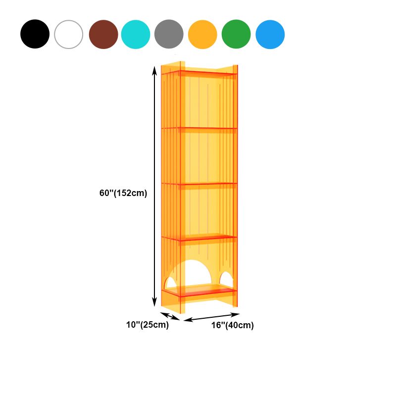 Acrylic Closed Back Storage Bookshelf Nordic Home Office Standard Bookcase Clearhalo 'Bookcases' 'furn' 'furn_bookcases' 'Furniture' 'Office Furniture' 1200x1200_9def434e-5118-4250-872e-7dde4dc8b47a