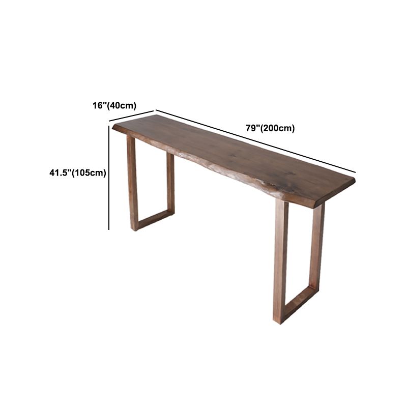 Industrial 1/2/4/5 Pieces Bar Table Set Rectangle Bar Table with Wooden High Stools Clearhalo 'Bar Furniture' 'furn' 'furn_home_bar_bar_sets' 'Furniture' 'Home Bars & Bar Sets' 'home_bar_bar_sets' 'Kitchen & Dining Furniture' 1200x1200_9def9ca8-21ae-4360-b64e-c1170893eee8