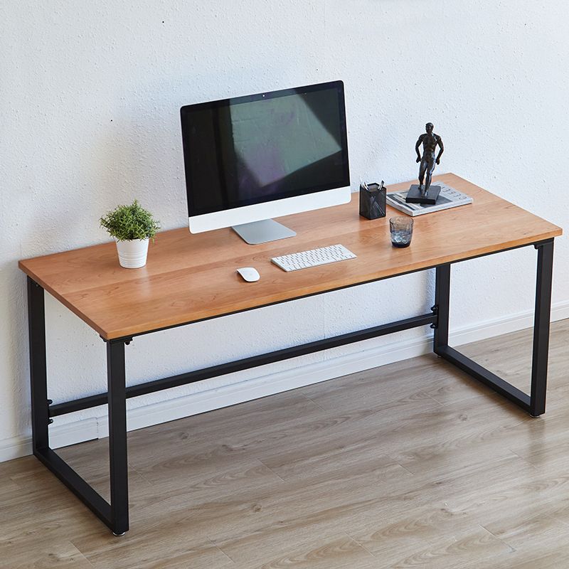 Modern Solid Wood Computer Desk Rectangular Shape Task Desk with Sled Base for Home Clearhalo 'furn' 'furn_office_desk' 'Furniture' 'Office Desks' 'Office Furniture' 'office_desk' 1200x1200_9df0731a-2046-4fb5-8dd4-689b6185197e