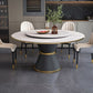 Metal Modern Round Dining Table Sintered Stone Table for Kitchen and Dining Room Clearhalo ' dining_table' 'Dining Tables & Seating' 'Dining Tables' 'furn' 'furn_dining_table' 'Furniture' 'furniture_dining_table' 'Kitchen & Dining Furniture' 'kitchen&dining_furn' 'kitchen' 'kitchen_dining_table' 1200x1200_9df081e3-5cad-4d2f-b6f1-b0ee231a844e