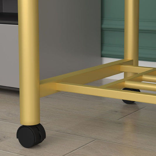 Kit d'entrée contemporain rails suspendus en métal et étagère de rangement.