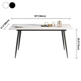 Rectangle Stone Home Furniture Industrial Style Dining Room Collection Clearhalo ' dining_table' 'Dining Tables & Seating' 'Dining Tables' 'furn' 'furn_dining_table' 'Furniture' 'furniture_dining_table' 'Kitchen & Dining Furniture' 'kitchen&dining_furn' 'kitchen' 'kitchen_dining_table' 1200x1200_9df1d830-c71a-42f8-8e6c-818c2f2fd4fe