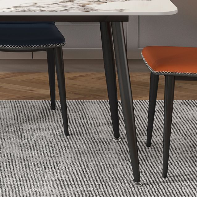 Modern 1/2/4/5/7 Pieces Dinette Set with Sintered Stone Top Rectangle Dining Table Set Clearhalo 'Dining Room Sets' 'Dining Tables & Seating' 'dining_room_set' 'furn' 'furn_dining_room_set' 'Furniture' 'furniture_dining_room_set' 'Kitchen & Dining Furniture' 1200x1200_9df2898c-a2df-4f4c-99c6-5128c8836526