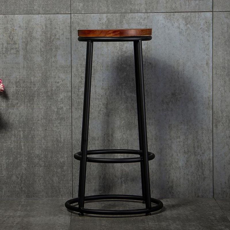 Contemporary Wood Counter Stools Metal Bar Stools for Home Use Clearhalo 'Bar Furniture' 'Bar Stools' 'bar_stools' 'furn' 'furn_bar_stools' 'Furniture' 'Kitchen & Dining Furniture' 1200x1200_9df2e3be-0415-4bb4-810c-5e0975160d35