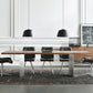 Metal Industrial Rectangle Dining Table Wood Top Table for Kitchen and Dining Room Clearhalo ' dining_table' 'Dining Tables & Seating' 'Dining Tables' 'furn' 'furn_dining_table' 'Furniture' 'furniture_dining_table' 'Kitchen & Dining Furniture' 'kitchen&dining_furn' 'kitchen' 'kitchen_dining_table' 1200x1200_9df34457-8a0a-4542-8485-28298cd48314