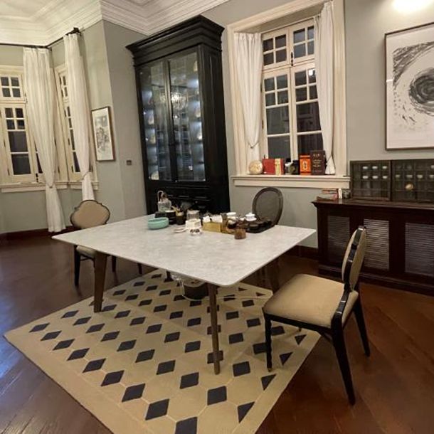 Rectangle Grey Top Dining Table Mid-Century Modern Sintered Stone Table with 4 Legs Clearhalo ' dining_table' 'Dining Tables & Seating' 'Dining Tables' 'furn' 'furn_dining_table' 'Furniture' 'furniture_dining_table' 'Kitchen & Dining Furniture' 'kitchen&dining_furn' 'kitchen' 'kitchen_dining_table' 1200x1200_9df4caf8-81d7-4bbd-99e7-60884cca2bfb