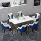 Traditional Luxury Rectangle Dining Table Double Pedestal Dinner Table Clearhalo ' dining_table' 'Dining Tables & Seating' 'Dining Tables' 'furn' 'furn_dining_table' 'Furniture' 'furniture_dining_table' 'Kitchen & Dining Furniture' 'kitchen&dining_furn' 'kitchen' 'kitchen_dining_table' 1200x1200_9df69053-b41e-45a4-a529-34c82c661a51