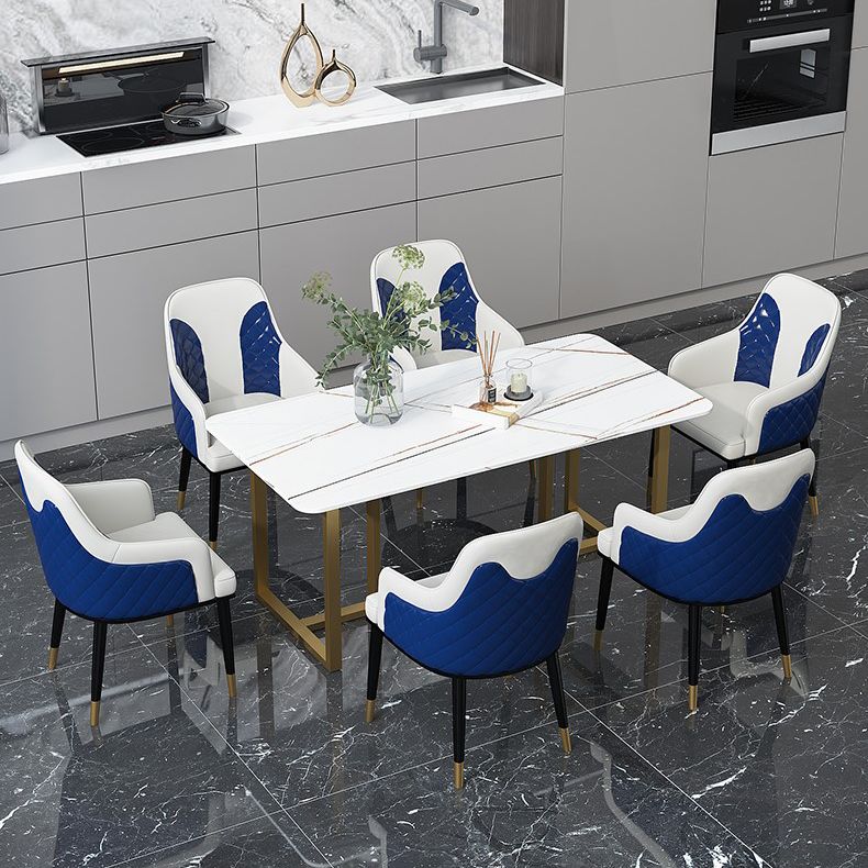 Traditional Luxury Rectangle Dining Table Double Pedestal Dinner Table Clearhalo ' dining_table' 'Dining Tables & Seating' 'Dining Tables' 'furn' 'furn_dining_table' 'Furniture' 'furniture_dining_table' 'Kitchen & Dining Furniture' 'kitchen&dining_furn' 'kitchen' 'kitchen_dining_table' 1200x1200_9df69053-b41e-45a4-a529-34c82c661a51