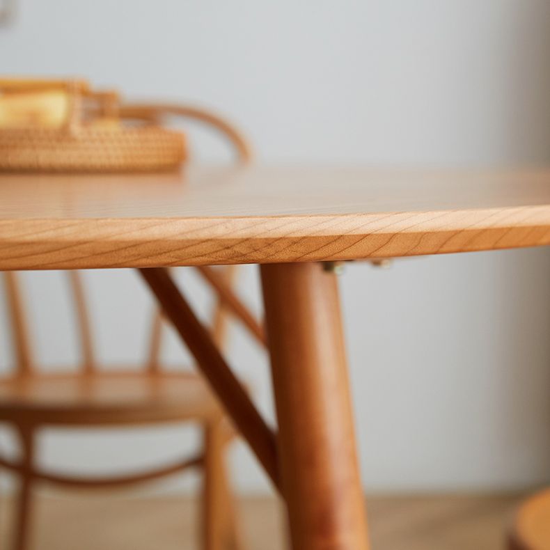 Solid Wood 4-foot Dinette Table Contemporary Dining Table Round for Home Clearhalo ' dining_table' 'Dining Tables & Seating' 'Dining Tables' 'furn' 'furn_dining_table' 'Furniture' 'furniture_dining_table' 'Kitchen & Dining Furniture' 'kitchen&dining_furn' 'kitchen' 'kitchen_dining_table' 1200x1200_9df764b3-5169-4df4-8b50-af703702b437