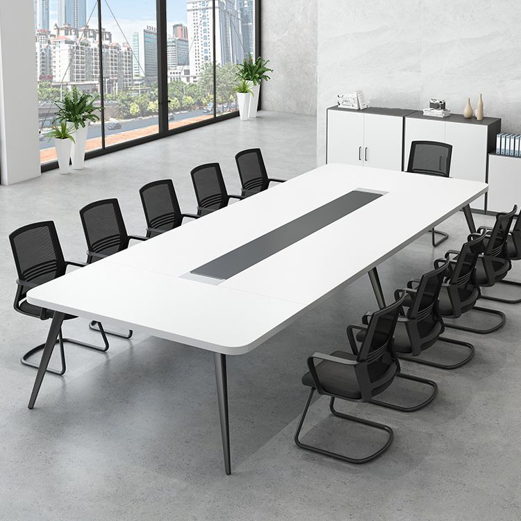 Wooden Office Writing Desk Industrial Curved Cable Management Office Desk Clearhalo 'furn' 'furn_office_desk' 'Furniture' 'Office Desks' 'Office Furniture' 'office_desk' 1200x1200_9df83418-892e-4d1d-9ca3-d60942c5db86