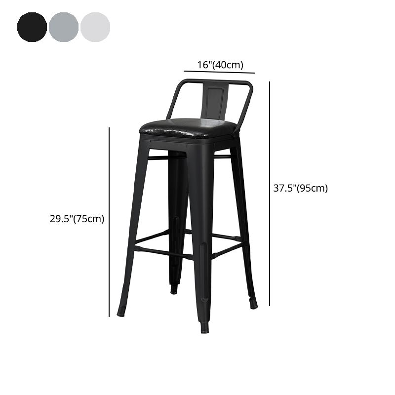 Industrial Style Metal Bar-stool Square Seat Counter Stool for Kitchen Bar Clearhalo 'Bar Furniture' 'Bar Stools' 'bar_stools' 'furn' 'furn_bar_stools' 'furniture_bar_stools' 'Kitchen & Dining Furniture' 'kitchen&dining_furn' 'kitchen' 'kitchen_furn' Furniture' 1200x1200_9df90620-41ba-44b7-8b11-5e63a208b41f