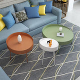 Dia 15.75"/23.62"/31.5" Iron Cocktail Table 4 Legs Coffee Table