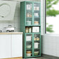 Green Bambus Buffet Server mit einstellbarem Regal Modern Dining Server