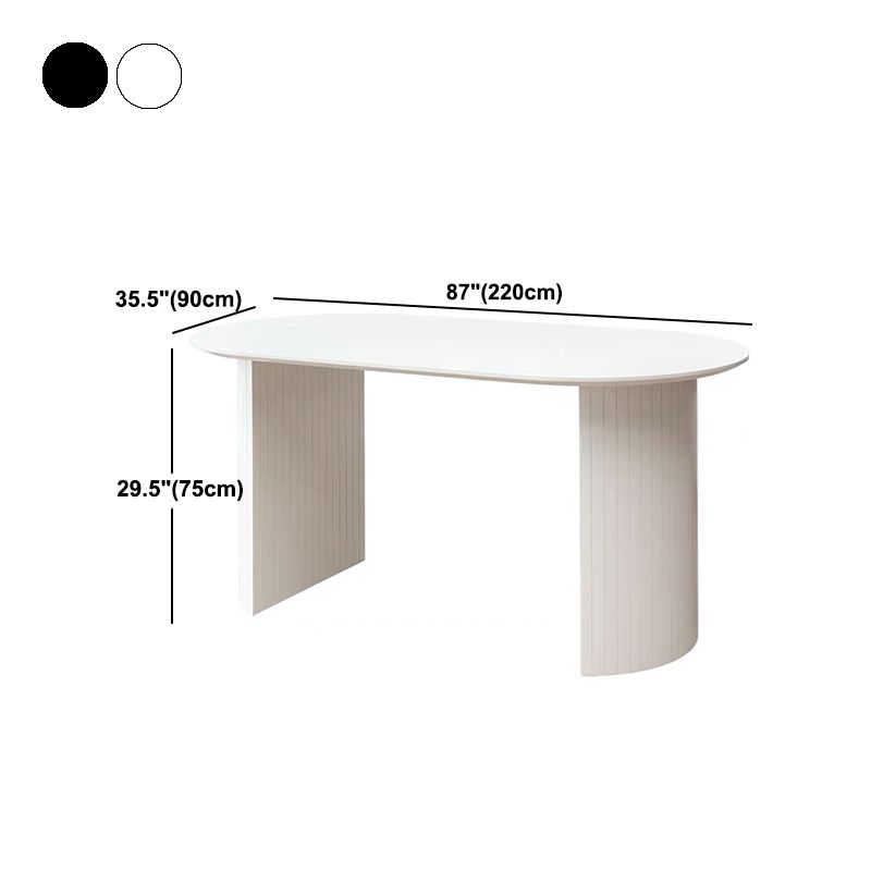 Pine Wood Contemporary Oval Dining Table Wood Top Table for Dining Room Clearhalo ' dining_table' 'Dining Tables & Seating' 'Dining Tables' 'furn' 'furn_dining_table' 'Furniture' 'furniture_dining_table' 'Kitchen & Dining Furniture' 'kitchen&dining_furn' 'kitchen' 'kitchen_dining_table' 1200x1200_9dffd708-fdd5-4f4c-8678-6c241f4acfef