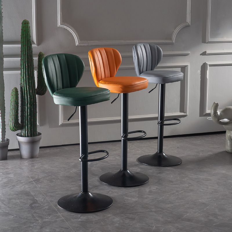 Adjustable Height Leather Indoor Bar Stool Footrest Low Back Counter Stool with Cushion Clearhalo 'Bar Furniture' 'Bar Stools' 'bar_stools' 'furn' 'furn_bar_stools' 'furniture_bar_stools' 'Kitchen & Dining Furniture' 'kitchen&dining_furn' 'kitchen' 'kitchen_furn' Furniture' 1200x1200_9e004d0e-2a72-4d18-a5e3-8a335372f863