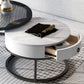Round Nesting Coffee Table Set Round Frame Coffee Table with Drawer Clearhalo 'Coffee & Accent Tables' 'Coffee Tables' 'coffee_tables' 'furn' 'furn_coffee_tables' 'Furniture' 'Living Room Furniture' 1200x1200_9e00e9a4-d80c-4816-abe6-a0a16584697d