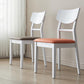 Scandinavian Leather Dining Chairs for Home Open Back Side Chair