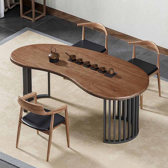 Contemporary Unconventional Shape Office Desk Solid Wood Writing Desk for Home Clearhalo 'furn' 'furn_office_desk' 'Furniture' 'Office Desks' 'Office Furniture' 'office_desk' 1200x1200_9e0656af-090a-4b37-b6d3-ef6ac3eb957c