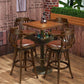 Industrial Solid Wood Bar Table Set 1/3/4/5 Pieces Counter Table with High Stools Clearhalo 'Bar Furniture' 'furn' 'furn_home_bar_bar_sets' 'Furniture' 'Home Bars & Bar Sets' 'home_bar_bar_sets' 'Kitchen & Dining Furniture' 1200x1200_9e09c820-c10f-4a3d-bb3d-74c057862a42