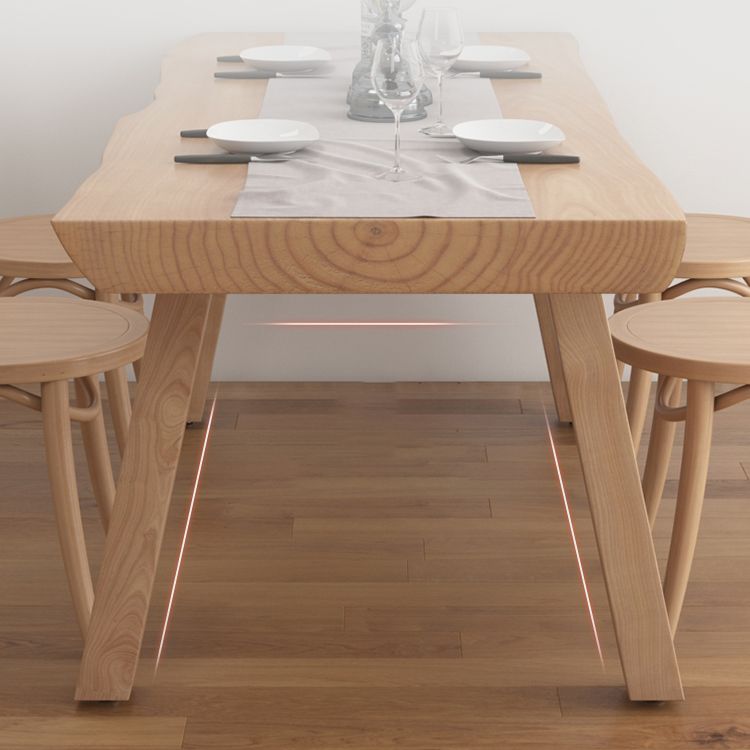Living Room Solid Wood Top Table Modern Simple Table with 4 Legs Clearhalo 'Dining Tables & Seating' 'Dining Tables' 'dining_table' 'furn' 'furn_dining_table' 'Furniture' 'furniture_dining_table' 'Kitchen & Dining Furniture' 1200x1200_9e0b49bd-1aeb-4789-a5f9-5cf41ad30e61