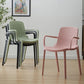 Scandinavian Plastic Dining Arm Chair Solid Back Kitchen Dining Armchair Clearhalo ' kitchen&dining_furn' 'Dining Chairs' 'Dining Tables & Seating' 'dining_chair' 'furn' 'furn_dining_chair' 'Furniture' 'furniture_dining_chair' 'Kitchen & Dining Furniture' 'kitchen' 1200x1200_9e0c782b-2fa4-42b6-8f34-7751ea67cac6