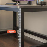 Escritorio de computadora contemporáneo escritorio de madera rectangular escritorio de oficina en acabado mate