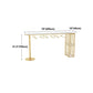 Glam 41.3"H Iron Bar Table Marble White Top Specialty Bistro Table in Gold Clearhalo 'Bar Furniture' 'Bar Tables' 'bar_tables' 'furn' 'furn_bar_tables' 'Furniture' 'furniture_bar_tables' 'Kitchen & Dining Furniture' 'kitchen&dining_furn' 'kitchen' 1200x1200_9e0f0acd-56d9-45ea-9059-bfd4e369bf92