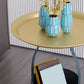 Mid-Century Metal Side End Table Tray Top Corner Table for Living Room
