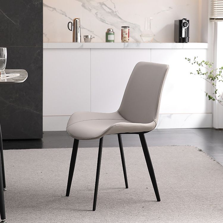 Metal Scandinavian Armless Dining Chairs Parsons Chair Dining Room Home Side Chair Clearhalo ' kitchen&dining_furn' 'Dining Chairs' 'Dining Tables & Seating' 'dining_chair' 'furn' 'furn_dining_chair' 'Furniture' 'furniture_dining_chair' 'Kitchen & Dining Furniture' 'kitchen' 1200x1200_9e11aa26-07ca-4e7a-9c9a-c5b861e4d41c