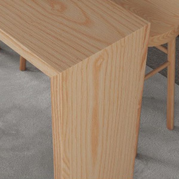 Natuurlijk dennenhoutbistro -tafel met dubbele voetstuk voor thuis