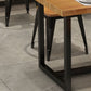 Industriële 1/5 stukken Dinerset rechthoekige dennenhout eettafel voor hete potwinkel