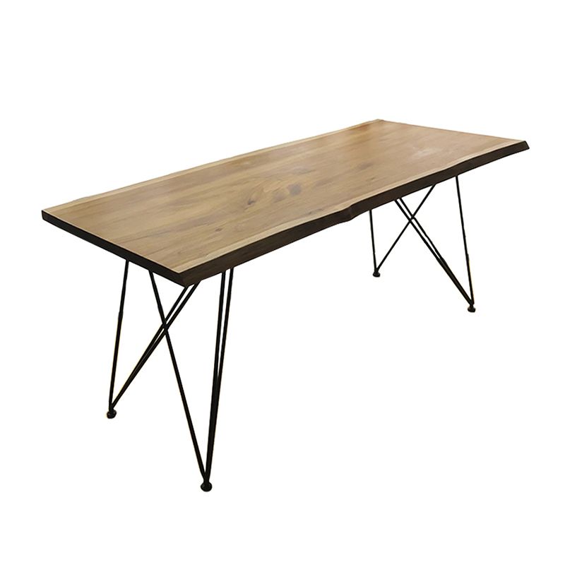 Wooden Table Industrial Style Simple Family Rectangular Dining Table Clearhalo 'Dining Tables & Seating' 'Dining Tables' 'dining_table' 'furn' 'furn_dining_table' 'Furniture' 'Kitchen & Dining Furniture' 1200x1200_9e14816b-3ac1-4f2d-9888-f962071af18f