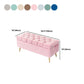 17.7" H Glam Upholstered Bench Tufted Seating Bench with Storage Clearhalo 'Benches' 'Chairs & Seating' 'furn' 'furn_benches' 'Furniture' 'Living Room Furniture' 1200x1200_9e15c531-98ec-4579-b35c-a5640a03c2e0