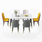 Glam Standard Rectangle Shape Table Sintered Stone Kitchen Dining Table with 4 Legs Base Clearhalo ' dining_table' 'Dining Tables & Seating' 'Dining Tables' 'furn' 'furn_dining_table' 'Furniture' 'furniture_dining_table' 'Kitchen & Dining Furniture' 'kitchen&dining_furn' 'kitchen' 'kitchen_dining_table' 1200x1200_9e1acc8c-8f1f-40e2-b4ce-ffe4f5bafac9
