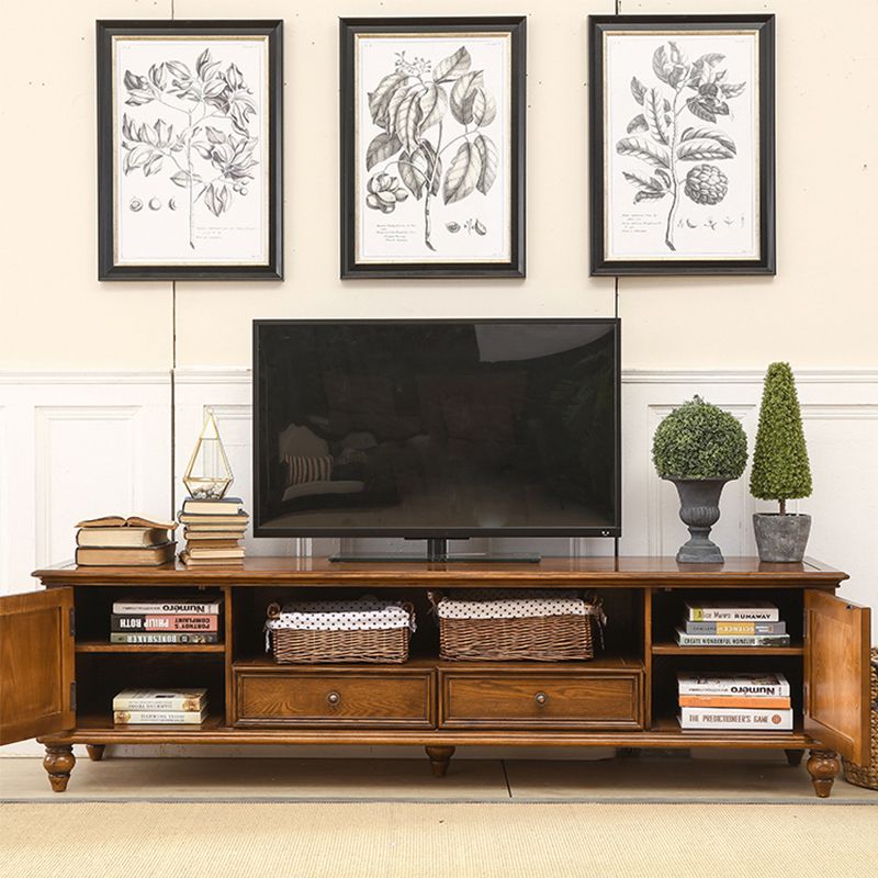 Solid Wood Home TV Stand Traditional TV Cabinet with Splayed Wood Legs Clearhalo 'furn' 'furn_tv_stands_entertainment_centers' 'Furniture' 'Living Room Furniture' 'TV Stands & Entertainment Centers' 'TV Stands & Media Storage Furniture' 'tv_stands_entertainment_centers' 1200x1200_9e1b3a28-5512-4b84-931b-06294c10310c