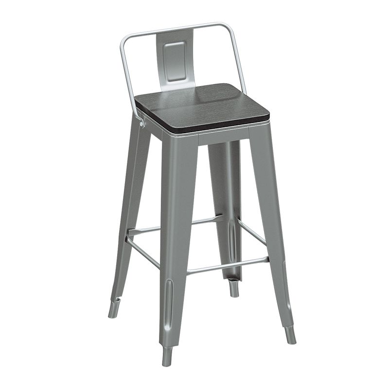 Industrial Silver Counter Stools Iron Wooden Bar Bristol Stools with Square Seat Clearhalo 'Bar Furniture' 'Bar Stools' 'bar_stools' 'furn' 'furn_bar_stools' 'furniture_bar_stools' 'Kitchen & Dining Furniture' 'kitchen&dining_furn' 'kitchen' 'kitchen_furn' Furniture' 1200x1200_9e1be2c9-8c50-40ec-9aa4-50c97d9e04de